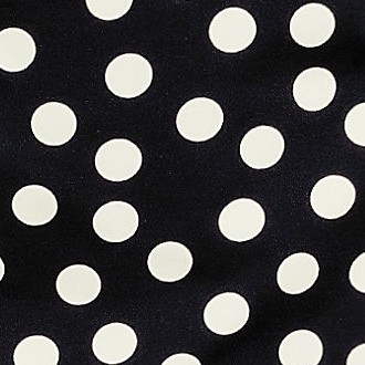 black/egret white tossed dots