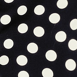 black/egret white tossed dots