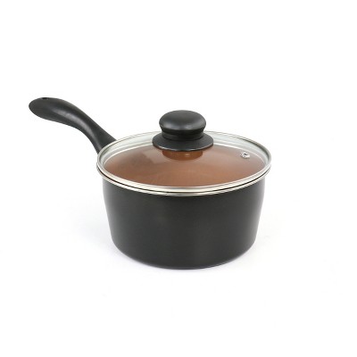 Armada 7-Piece Black and Copper Nonstick Carbon Steel Cookware Set