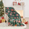 Lomsoe Cozy Printed Blanket Blanket, Flannel Throw Size for Home Decoration, Ultra Soft Throw, Christmas Light. - 2 of 4