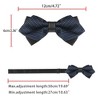 INSPIRE CHIC Men's Adjustable Striped Bow Tie - 4 of 4