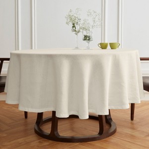 Solino Home Linen Round Tablecloth | Sonoma - 1 of 4