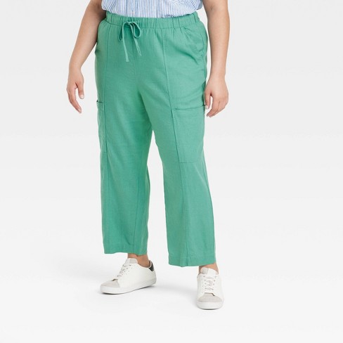 Women's High-rise Pull-on Tapered Pants - Universal Thread™ Green