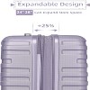 NAYSAYE Bag and Luggage Sets 6 Piece Luggage Set with Expandable Hardshell and TSA Lock for Business Travel, Purple, 18.5"*12.5"*30" - 2 of 4
