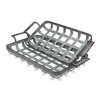 HomeRoots Set of Two Gray Metal Handmade Serving Tray With Handles - 4 of 4