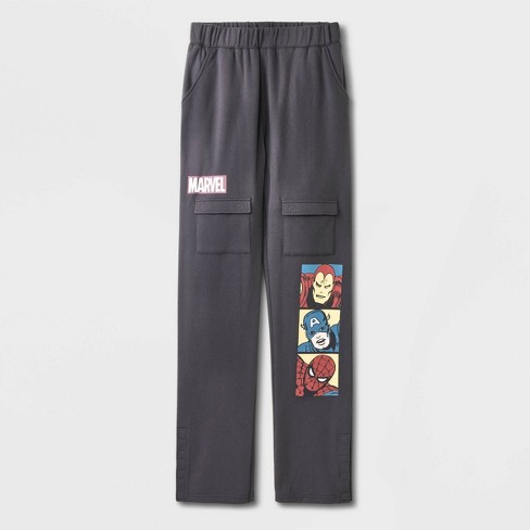 Boys' Marvel Avengers Adaptive Jogger Pants - Gray Xl : Target