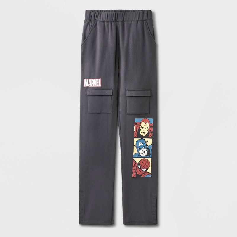 Boys' Marvel Avengers Adaptive Jogger Pants - Gray, 1 of 5