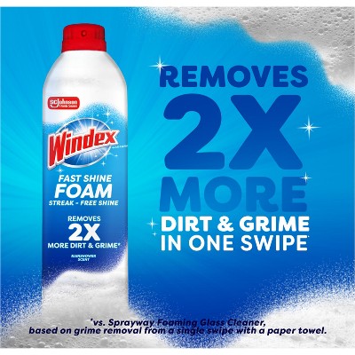 Windex Fast Shine Foam Glass Cleaner - Thumbnail 3