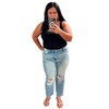 Women's Kylee Stretchy Textured Bodysuit - Heyson - 3 of 3