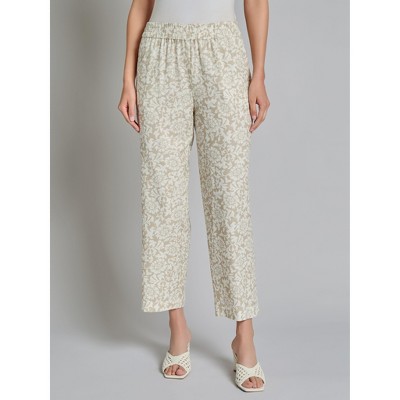 Jones New York Print Pull-On Cropped Pants