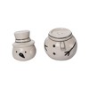 Transpac Dolomite Stacked Snowman Salt and Pepper Shaker Set Ceramic Christmas Decor for Holiday Dining and Gift Giving - 2 of 2
