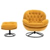 CAVINAS Modern Accent chair with Ottoman Living Room Chair Upholstered Sofa Chair Comfy Chair for Reading Room, Bedroom - 4 of 4