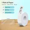 FLEXYVA P21 Label Maker Tape, 14x40mm (0.55"x1.57") Self-Adhesive Label for P21 Label Maker for Home/Office/School, 180 Labels/Roll, Tranparent - 2 of 4