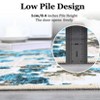 10x13 Rug with Rubber Backing Machine Washable Modern Abstract Rug Watercolor Design Low Pile Rugs for Living Room - 3 of 4