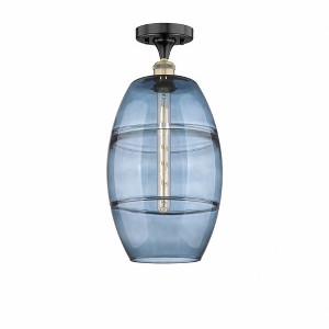 Vaz - 1 Light Semi-Flush Mount In Industrial Style-18.63 Inches Tall and 10 Inches Wide - 1 of 1