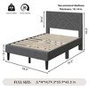 CSBDHome Upholstered Bed Frame with Headboard - 4 of 4