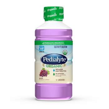 Pedialyte Organic Oral Electrolyte Solution - Fresh Grape - 33.8 fl oz