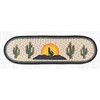 Earth Rugs Coyote Silhouette Oval Stair Tread – Rustic Lodge & Farmhouse Decor 27"x8.25" - 2 of 3