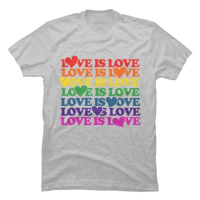 Design By BybbSnugg Humans Love is Love Rainbow Pride Repeat By BybbSnugg BubbSnugg T-Shirt