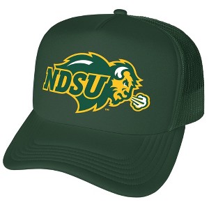 Official North Dakota State University Primary Logo Foam Snapback Trucker Hat - for Men and Women Hunter Green One Size - 1 of 4