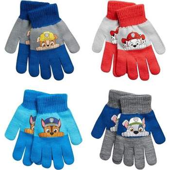 Paw Patrol 4 pair Mitten or Gloves Set, Toddlers/Little Boys Age 2-7