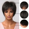 Jessie's Wig 4 Inch Short Pixie Cut Wig Synthetic Wig Black Color 1 Pc/Pack - 4 of 4