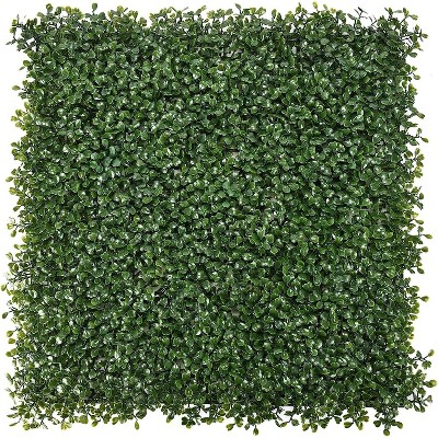 UV Resistant Green Artificial Boxwood Panels for Indoor/Outdoor Decor