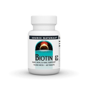 Biotin 10,000 mcg by Source Naturals, Inc.  -  60 Tablet - 1 of 3