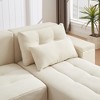 Convertible 3-in-1 Corduroy Sleeper Sectional Sofa with Ottoman & Storage - 4 of 4