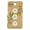 Dritz 18mm Recycled Paper Round Buttons Natural: Sewing Fasteners, 1/2 Inch, Beige, 9 Pieces, Plastic Material - 2 of 4