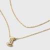 14K Gold Dipped Initial Bubble Multi-Strand Pendant Necklace - A New Day™ Gold - 4 of 4