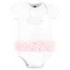 Hudson Baby Infant Girl Cotton Bodysuits, Sparkle Princess Tutu - 3 of 4