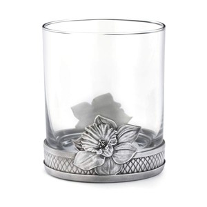 Royal Selangor Hand Finished Woodland Collection Pewter Daffodil Whisky Tumbler Gift - 1 of 4