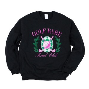 Simply Sage Market Women's Graphic Sweatshirt Golf Babe - 1 of 3