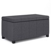 NicBex 35.6" Storage Bench Rectangle Storage Ottoman for Bedroom, Living Room, Dark Gray - 4 of 4