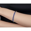 Designs By Gioelli Sterling Silver Created Sapphire Tennis Bracelet - 3 of 3