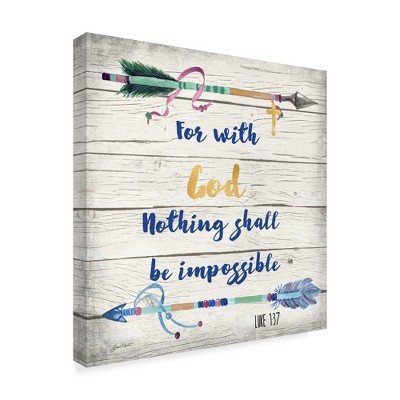Trademark Fine Art -Jean Plout 'Rustic Bible Verse 2' Canvas Art