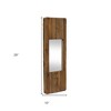 HomeRoots 29" Brown Wood Framed Accent Mirror - 3 of 4
