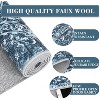 Acekool 5x7 Washable Rug – Vintage-Inspired Non-Slip Carpet, Ultra-Thin Floor Mat for Living Room & Bedroom, - 4 of 4