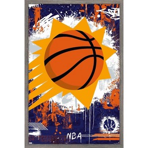 Trends International NBA Phoenix Suns - Maximalist Logo 23 Framed Wall Poster Prints - 1 of 4
