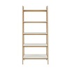 PAGED Mid-century Style 5 Tier Bookshelf Wood Frame Bookcase with MDF Shelves for Living Room, Home Office - 2 of 4