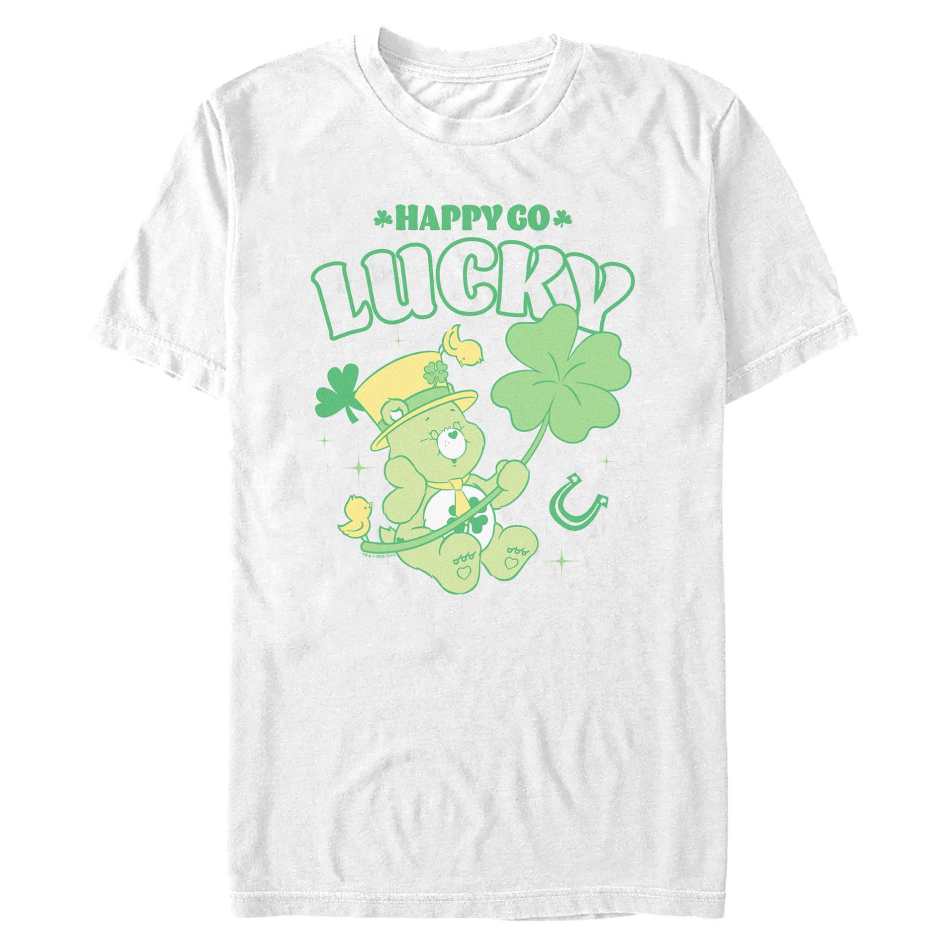 Mens Care Bears Go Happy Good Lucky T Shirt