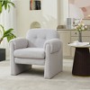 Hyleory 33.07'' Downy Fluffy Cloud Upholstered Accent Chair,Armchair for Bedroom Reception Area Reading Room Living Room(set of 2) - 3 of 4
