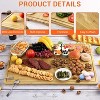 30 x 20 Inch Bamboo Cutting Board for Kitchen, Extra Large Reversible Wood Butcher Board with Juice Groove, Cheese and Charcuterie Serving Tray - 2 of 4