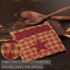 Burgundy Star Pot Holder 8x8 - 3 of 4