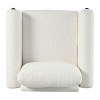 Sapphtopaz 1pc Oversized Accent Chair Upholstered Single Sofa Chair with Walnut Legs Curved Handrail, Living Room Chair Comfy Chair - 3 of 4