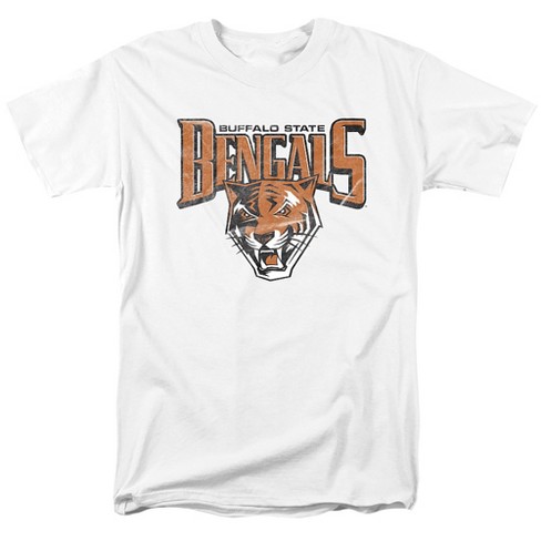 Buffalo State College Official Distressed Primary Logo Unisex Adult T Shirt,White, X-Large - image 1 of 4