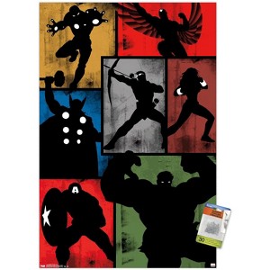 Trends International Marvel Comics - Avengers - Simplistic Grid Unframed Wall Poster Prints - 1 of 4