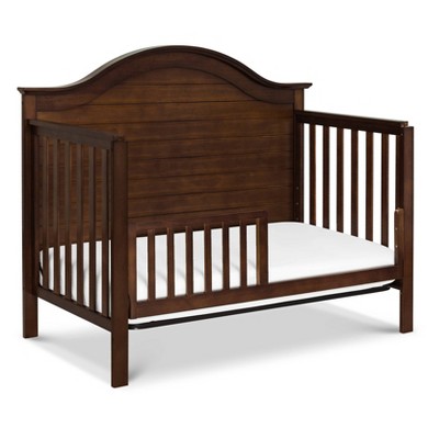 Espresso Pine Wood 4-in-1 Convertible Crib with Adjustable Mattress Heights