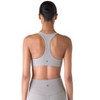 Future Planet Women's Nova Premium Performance Sport Athletic Active Yoga Workout Padded Sports Bra Removable Padding Space Grey - 3 of 4